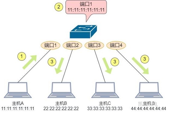 交換機(jī)MAC地址與IP地址的區(qū)別